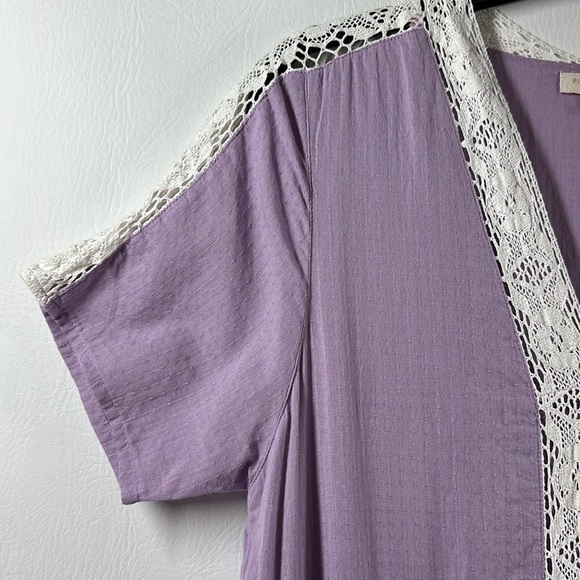 Pink Chicken New York Tiered Lace Trim Maxi Dress, S - Picture 3 of 11